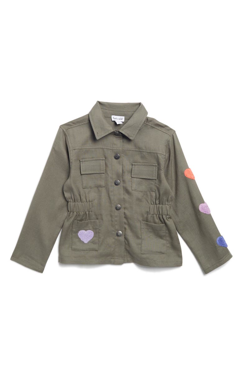 Splendid Kids' Hearts Utility Jacket, Main, color, 