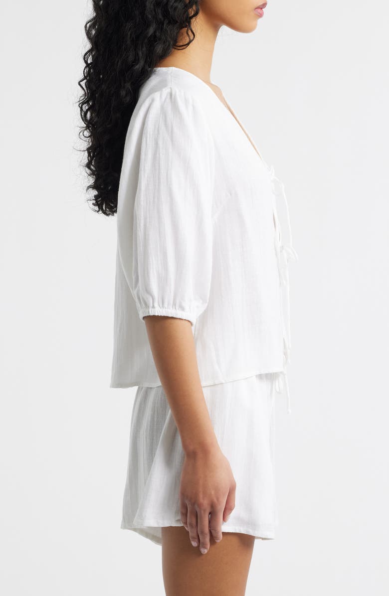 Rip Curl Vibe Surf Tie Front Top, Alternate, color, White