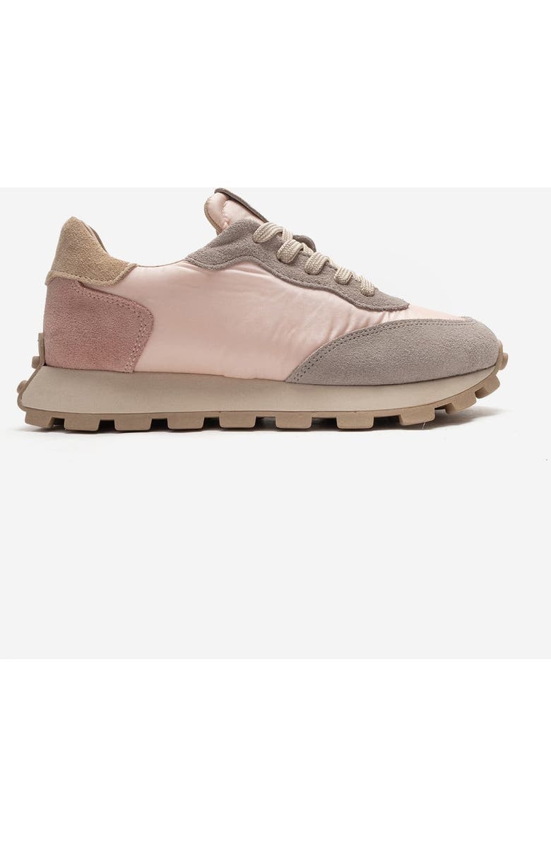 Forever & Always Shoes Amanda Leather Sneakers, Alternate, color, Gray Pink