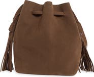 BCBG Tassel Water Repellent Bucket Bag