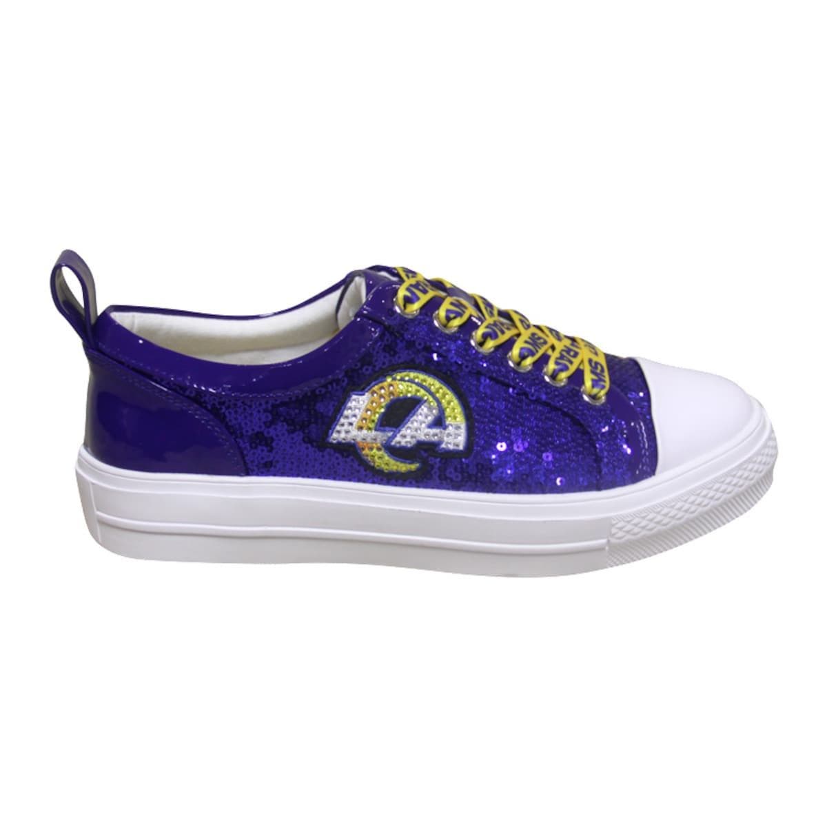 CUCE Women's Cuce Royal Los Angeles Rams Team Sequin Sneakers, Alternate, color, 