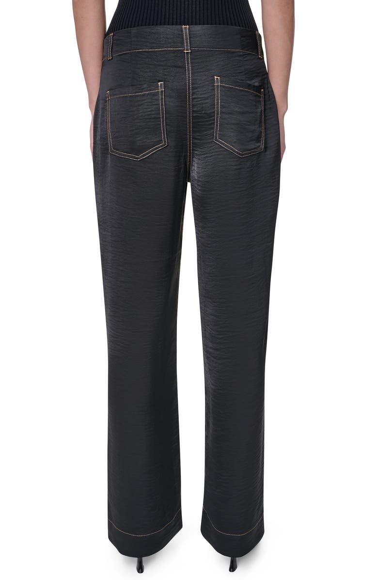 DKNY Contrast Stitch Straight Leg Pants, Alternate, color, 