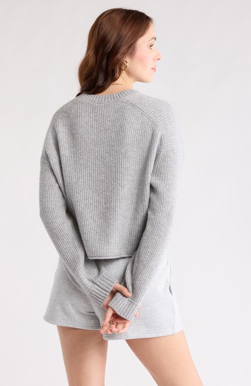 Abound Cozy Crew Pullover Sweater In Gray