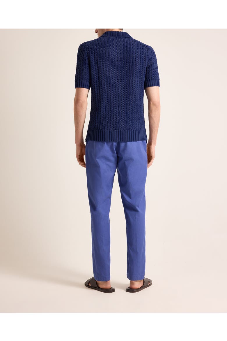 Ray Relaxed Tailored Fit Twill Trousers, Alternate, color, NIGHTFALL BLUE