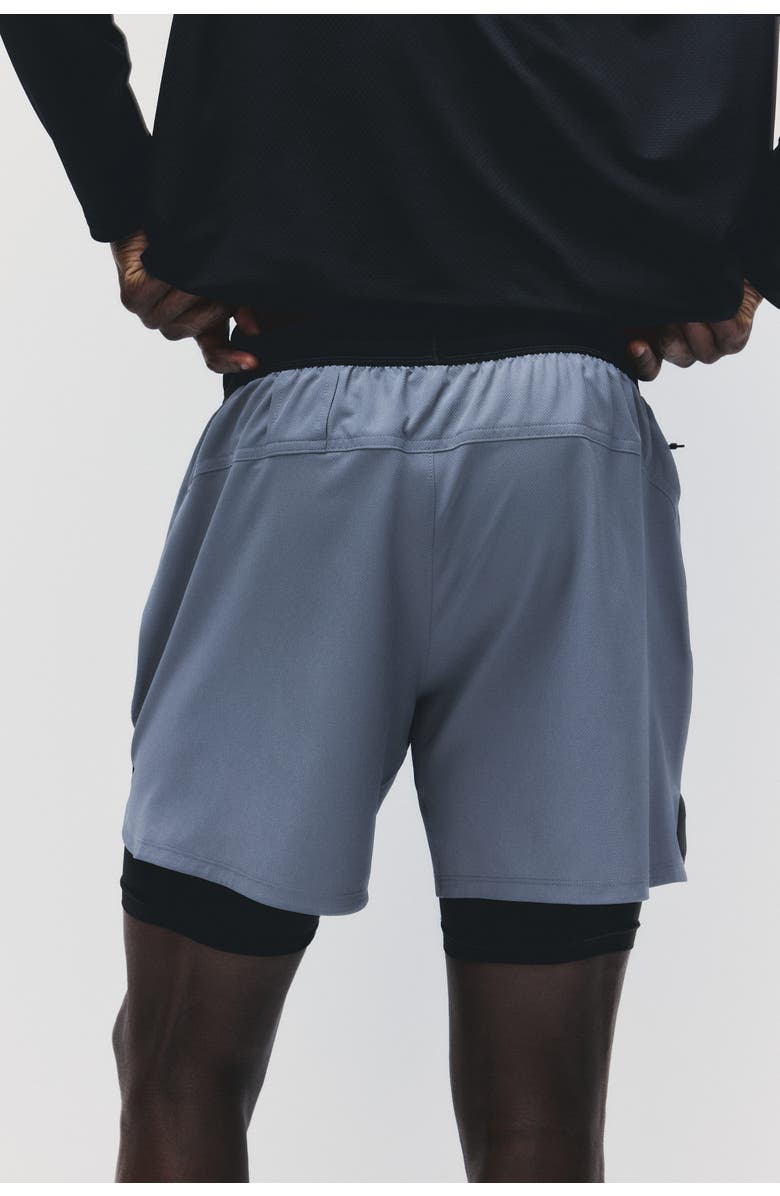 H&M Double-layered sports shorts with drymove, Alternate, color, Dusty Gray