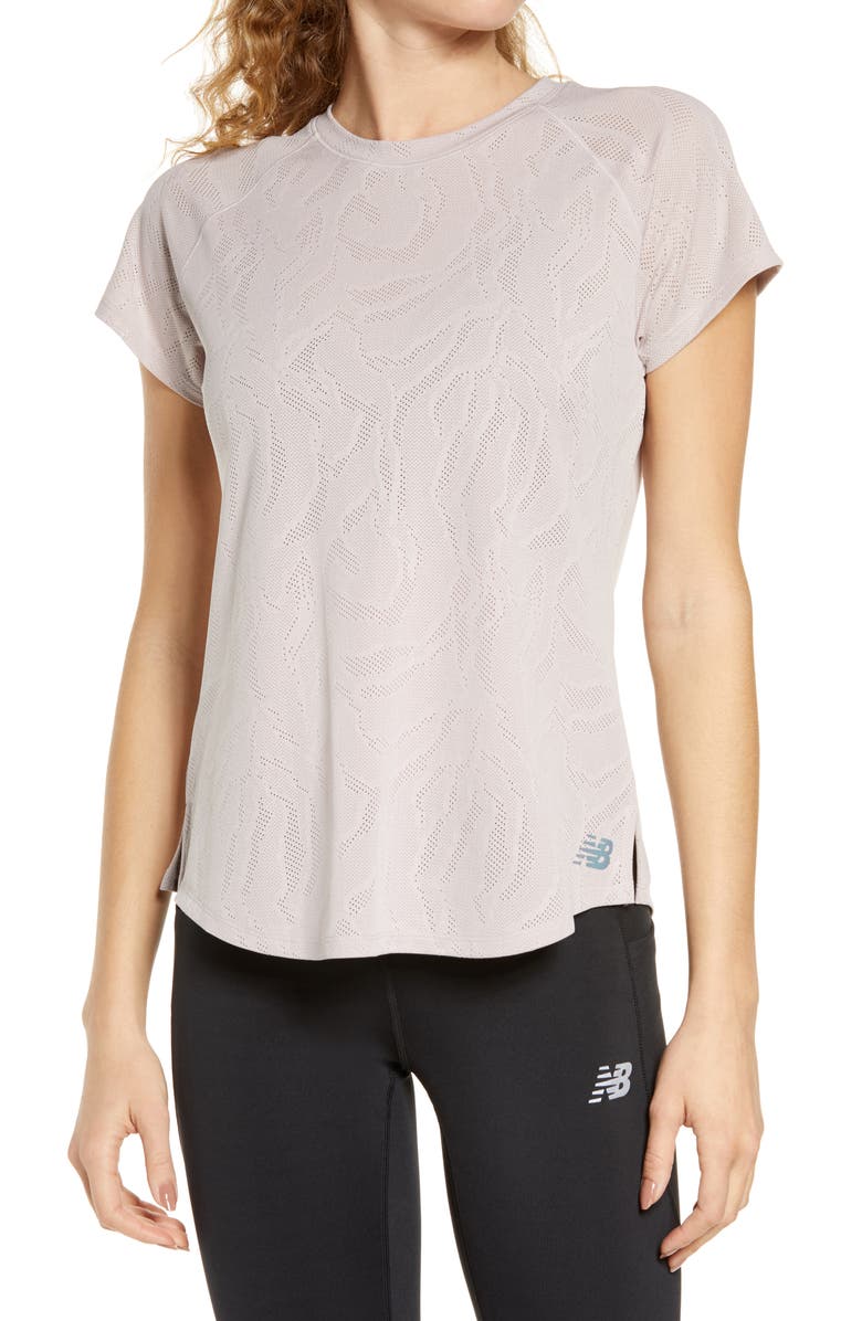 New Balance Q Speed Fuel Jacquard T-Shirt, Main, color, 