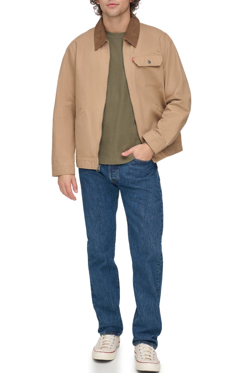 Levi's Lightweight Cotton Twill Utility Jacket, Alternate, color, Tan