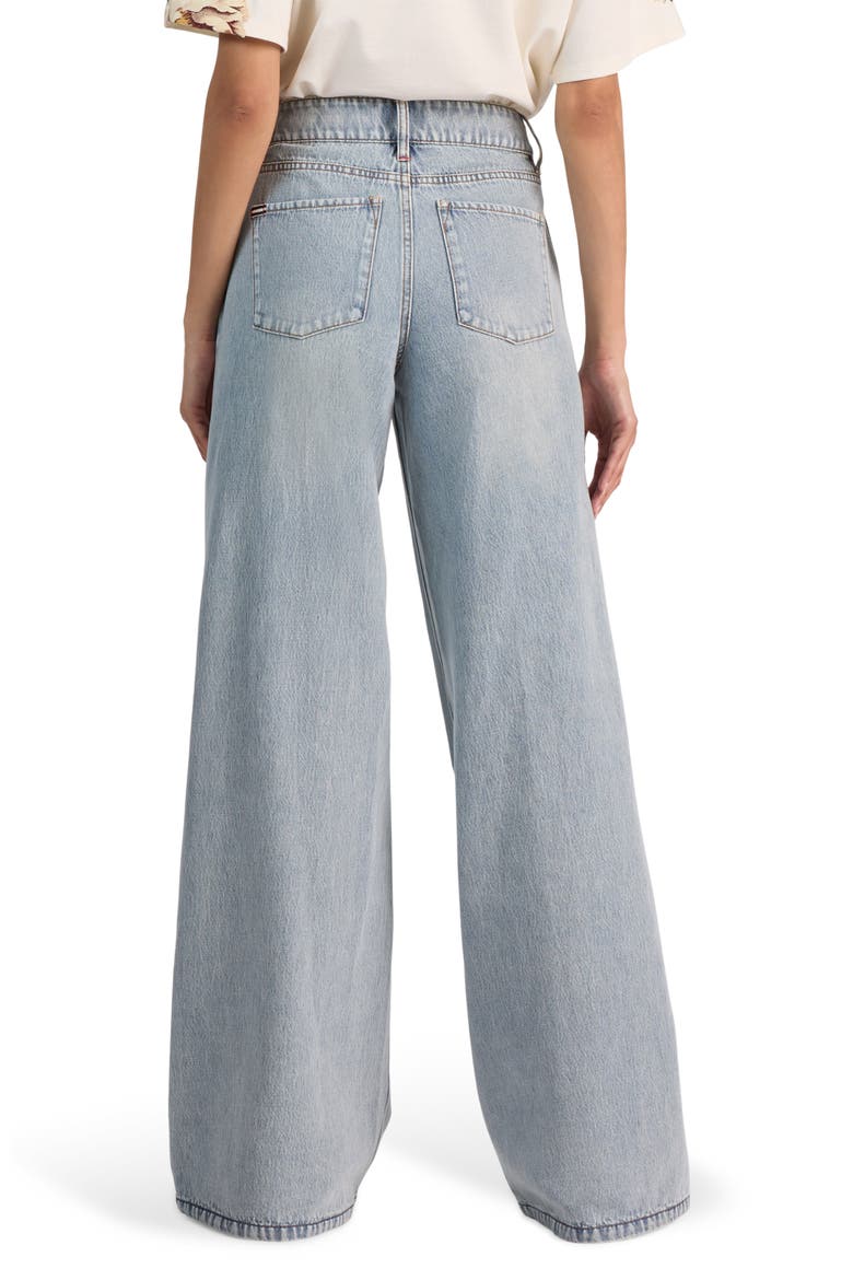 Amazing Floral Appliqué Baggy Jeans, Alternate, color, SIERRA VINTAGE/ MULTI