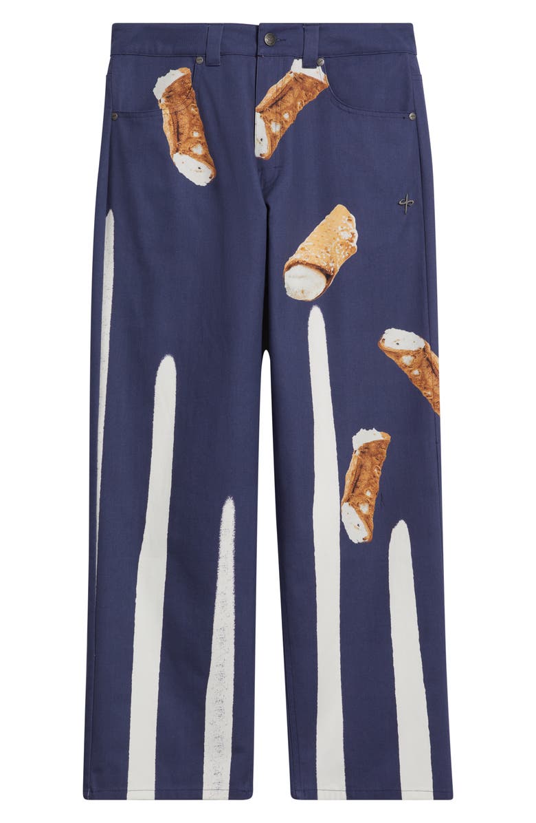 SANTO STUDIO Cafe Milano Graphic Pants, Alternate, color, Blue