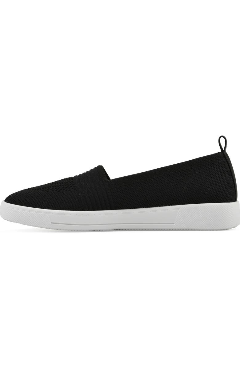 White Mountain Footwear Upright Woven Slip-On Sneaker, Alternate, color, Black Fabric