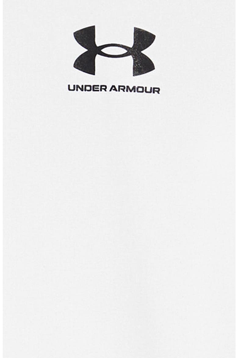 Kids' UA HeatGear® Long Sleeve Graphic Tee, Alternate, color, WHITE/ BLACK