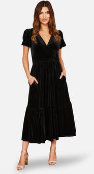 Yumi Velvet Midi Dress