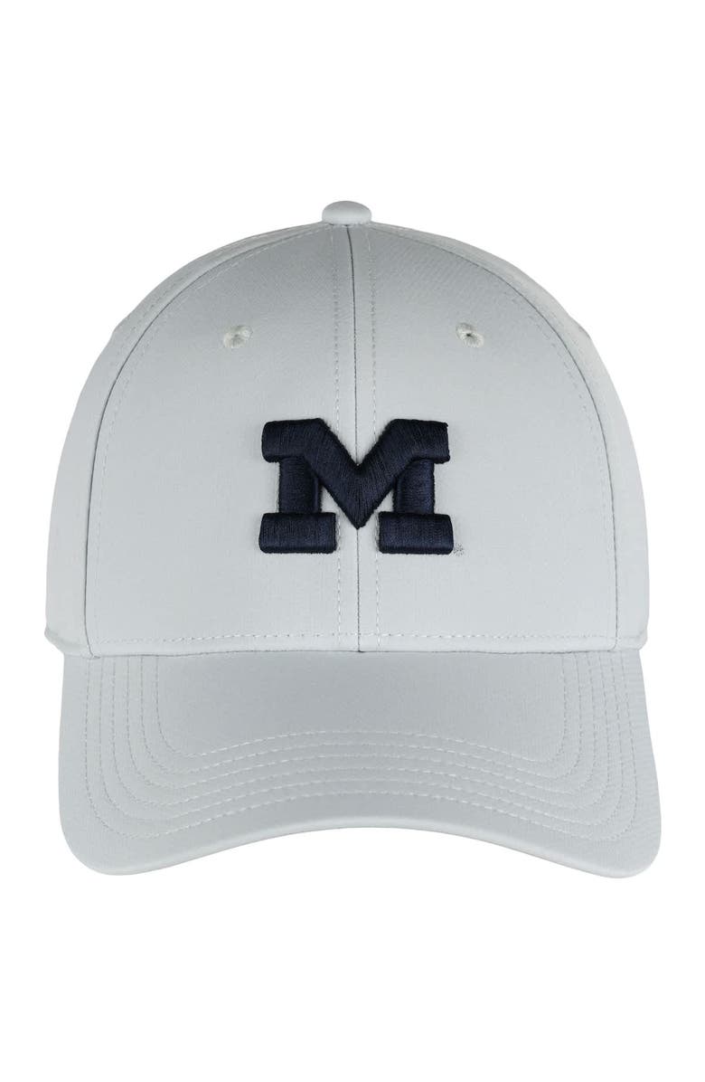 AHEAD Men's Ahead Stone Michigan Wolverines Stratus AeroSphere Adjustable Hat, Main, color, Stone