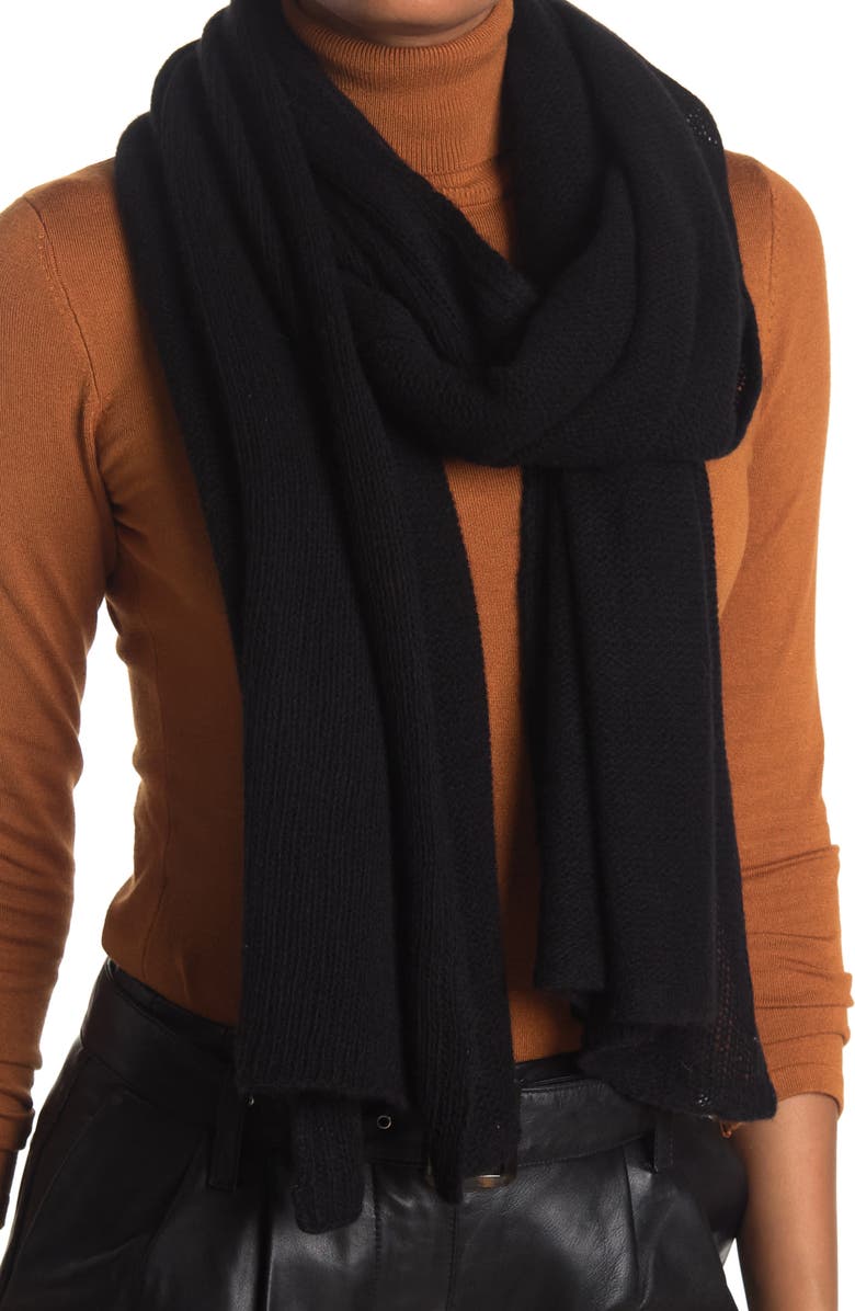 Portolano Cashmere Knit Wrap Scarf, Main, color, 
