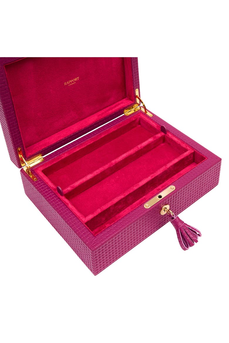 Charlotte Jewelry Box, Alternate, color, Dark Pink