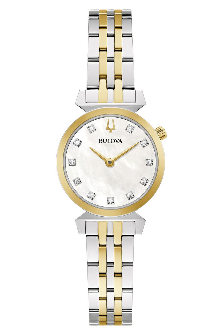Regatta Diamond Bracelet Watch, 24mm, Main, color, TWO-TONE