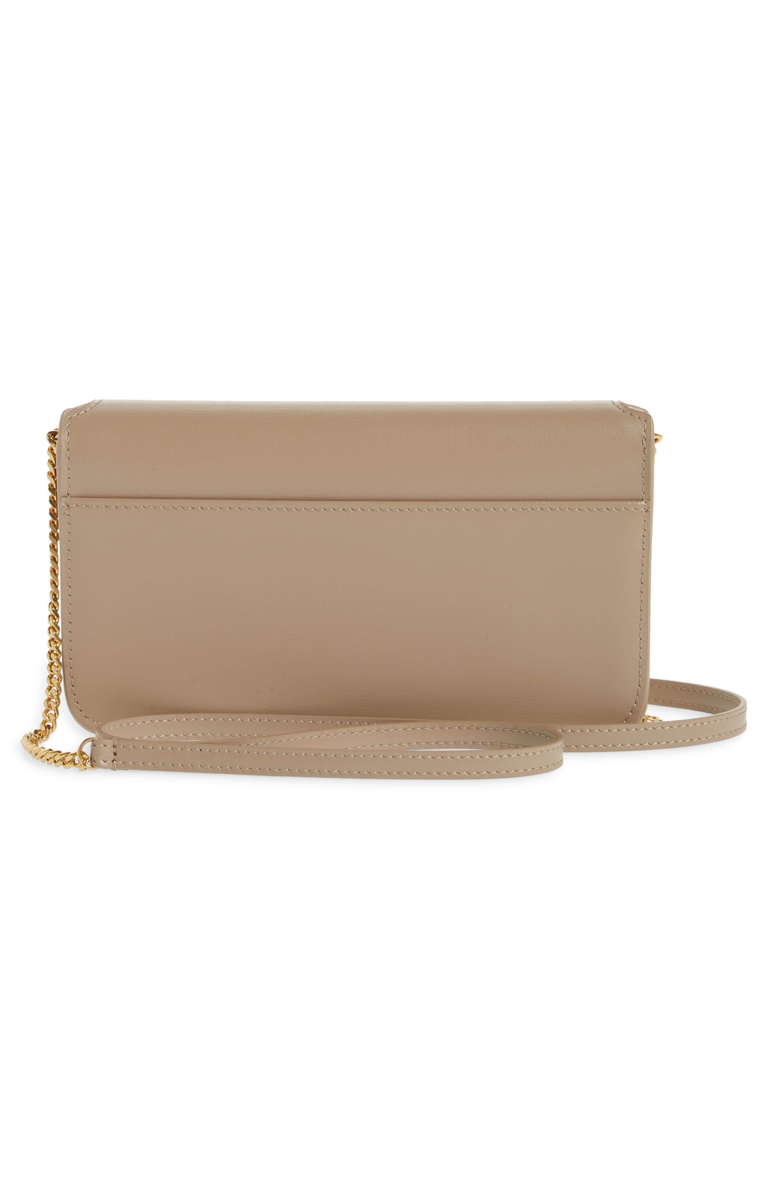 Monogram Phone Shoulder Bag, Alternate, color, DARK BEIGE