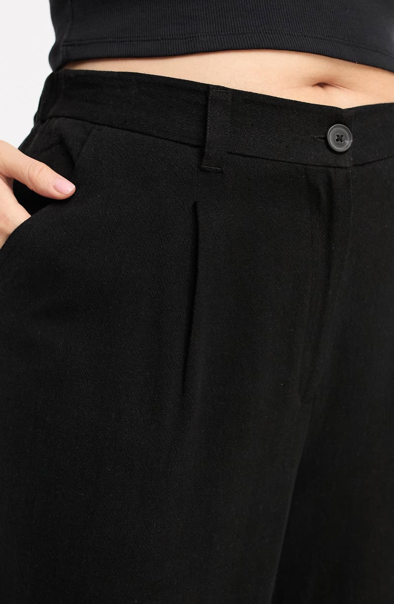 ASOS DESIGN Curve Pleated Wide Leg Trousers, Alternate, color, 