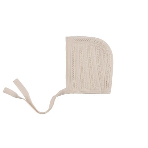 Looms Cable Pointelle Flat Collection - Bonnet (Baby)