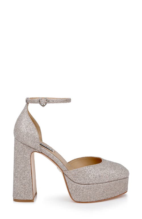 BADGLEY MISCHKA BADGLEY MISCHKA COLLECTION JAYDA ANKLE STRAP PLATFORM PUMP