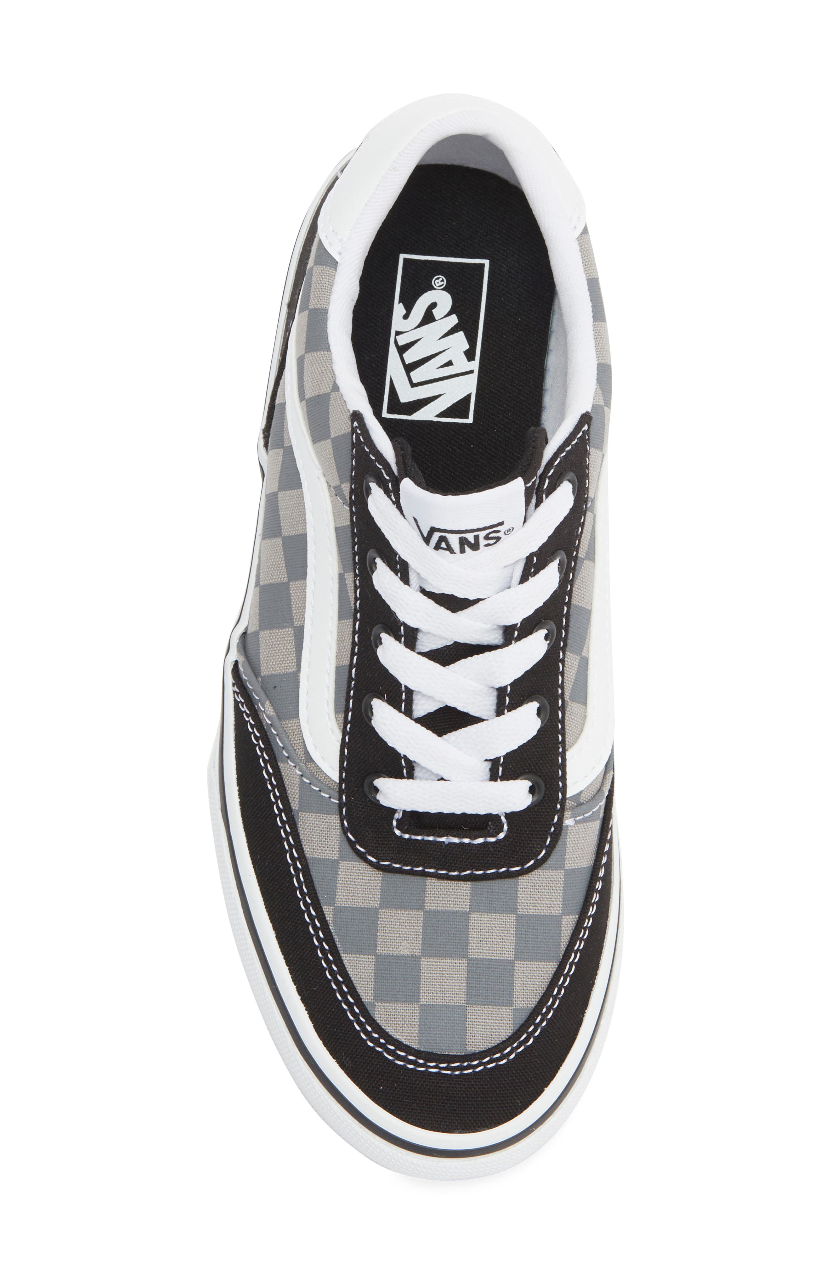 Vans Kids' Brooklyn Sneaker, Alternate, color, Tonal Check Pewter