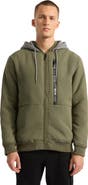 Ecko Unltd. Men's Don't Give Up Faux Shearling Varsity Jacket