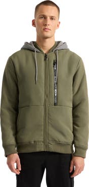 Ecko Unltd. Men's Don't Give Up Faux Shearling Varsity Jacket