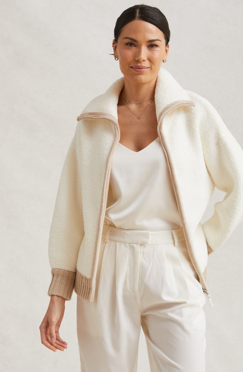 Kashwere Apparel Cozy Full Zip Jacket, Alternate, color,