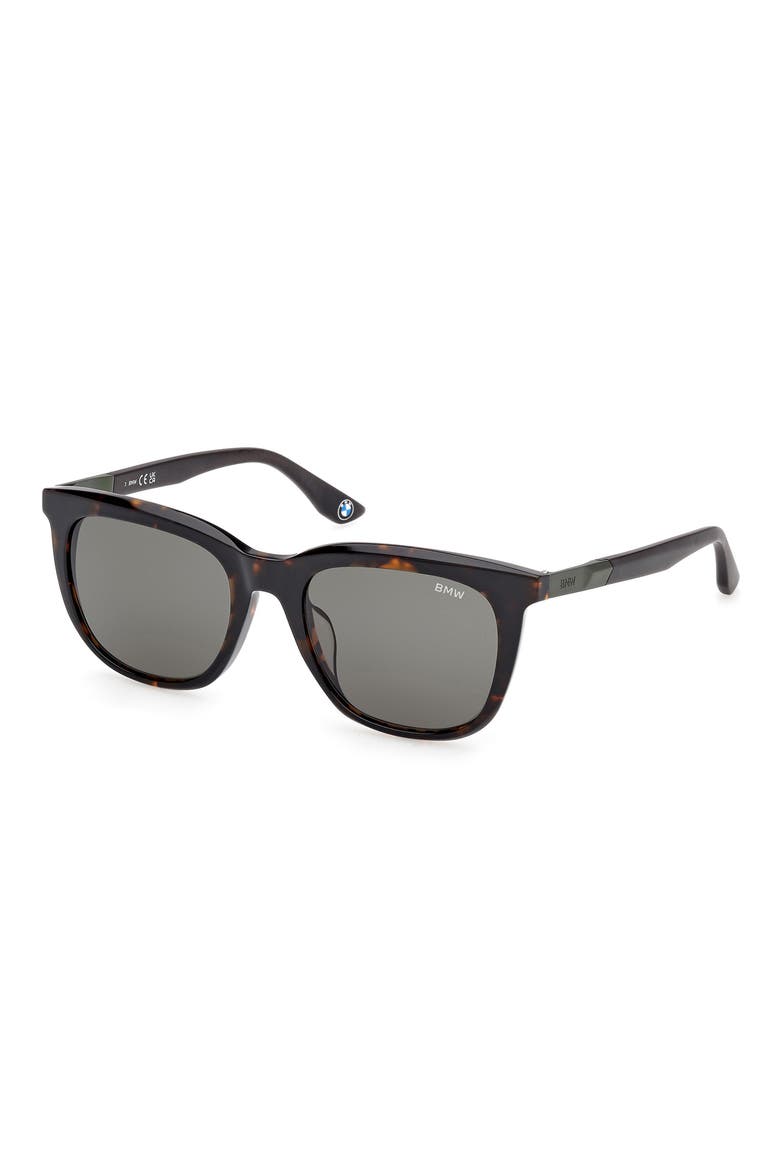 53mm Sunglasses, Alternate, color, DARK HAVANA / GREEN