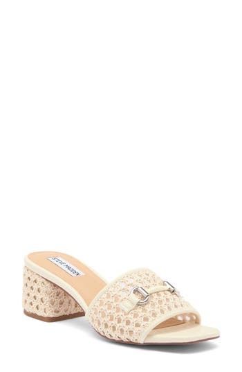 Steve Madden Splendid Bit Slide Sandal In Bone