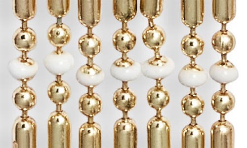 Nordstrom Enamel Dot Ball Chain Fringe Earrings