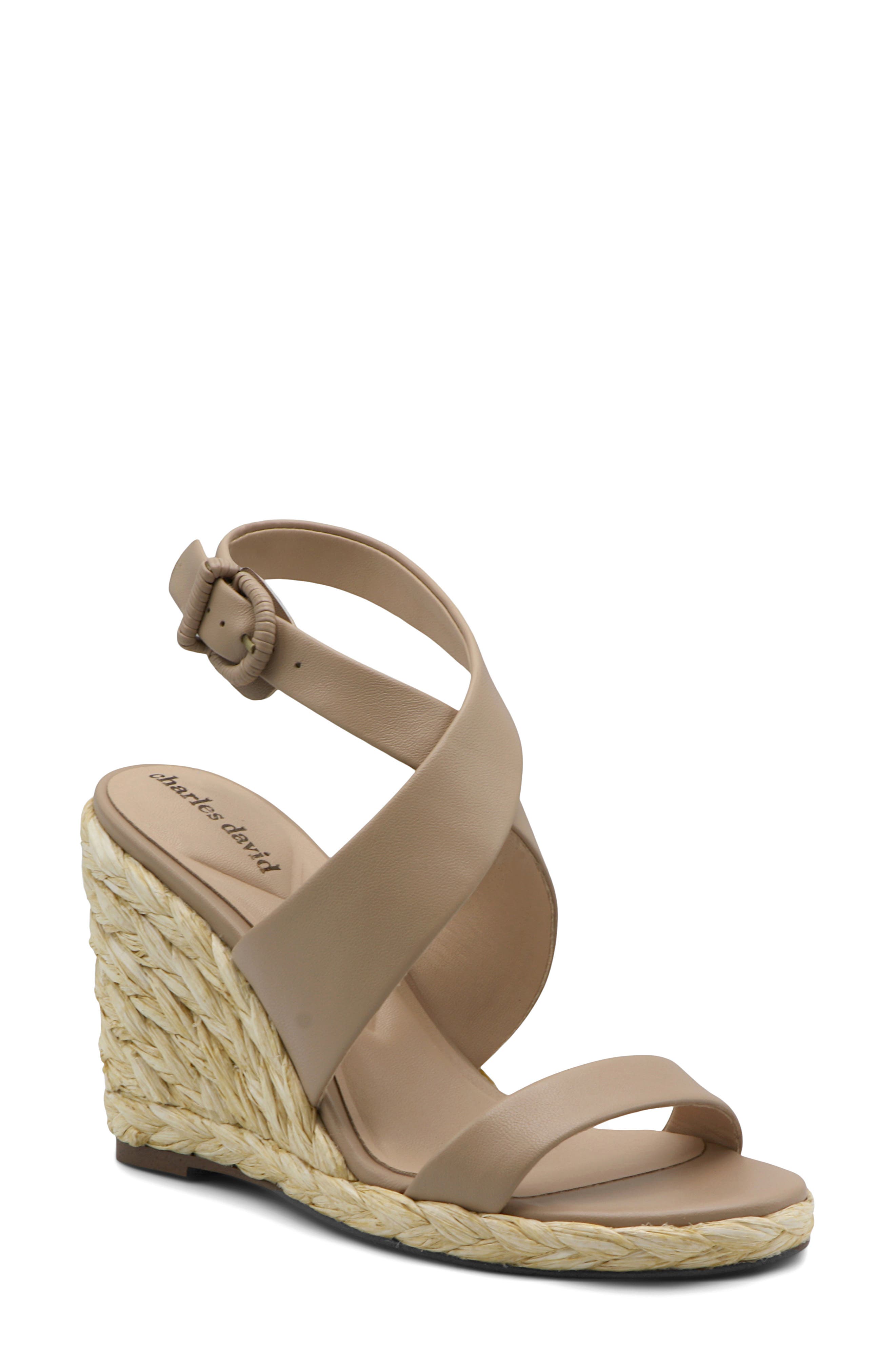 Charles David Russell Espadrille Wedge Sandal, Main, color, 