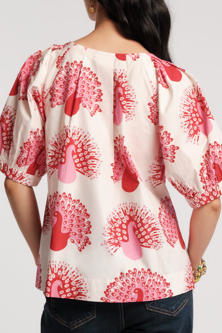 Zonda Peacock Top, Alternate, color, Oyster/Multi