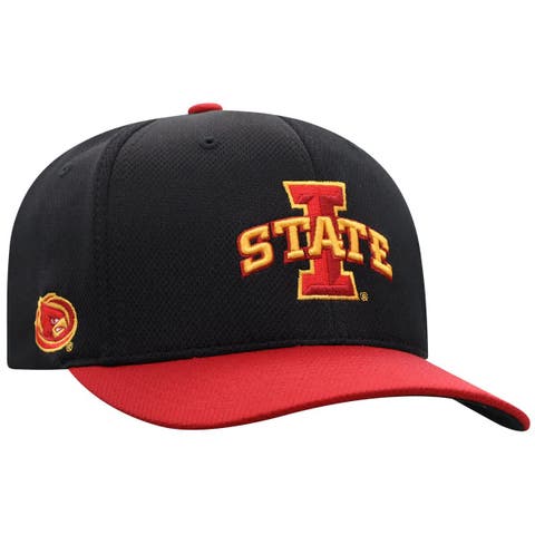 Men's Top of the World  Black Iowa State Cyclones Reflex Fitted Hat