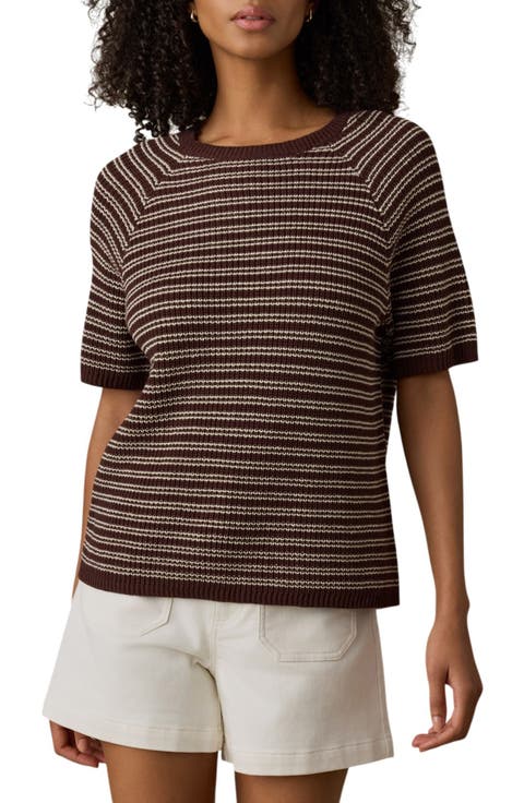 Miramar Stripe Linen & Organic Cotton Blend Sweater