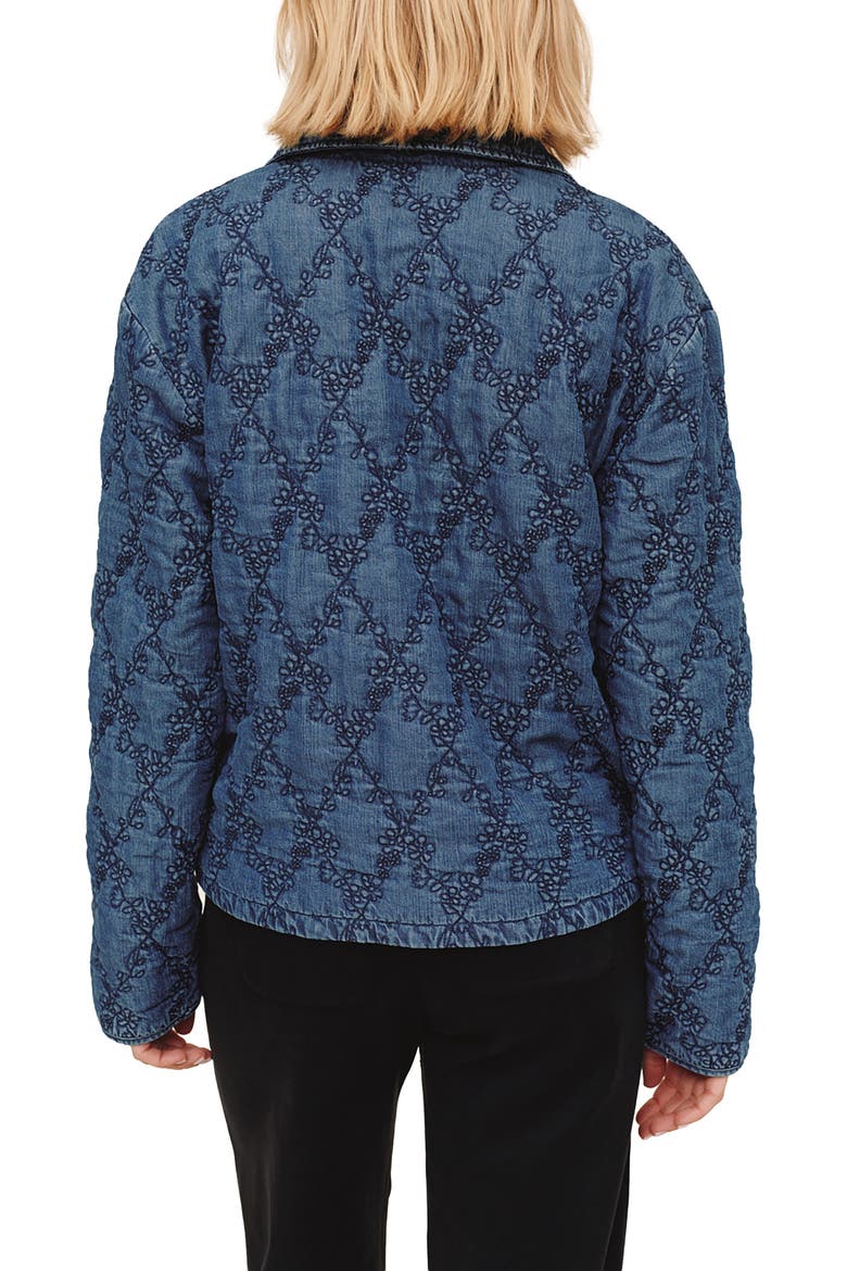 Quilted Denim Jacket, Alternate, color, INDIGO LAGOON WASH