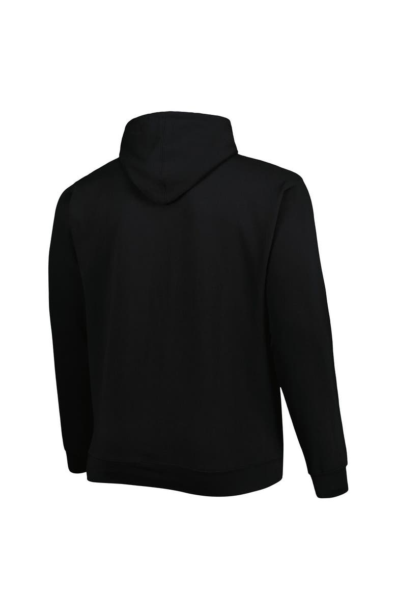 FANATICS Men's Fanatics Branded Black New York Jets Big & Tall Pop of Color Pullover Hoodie, Alternate, color,