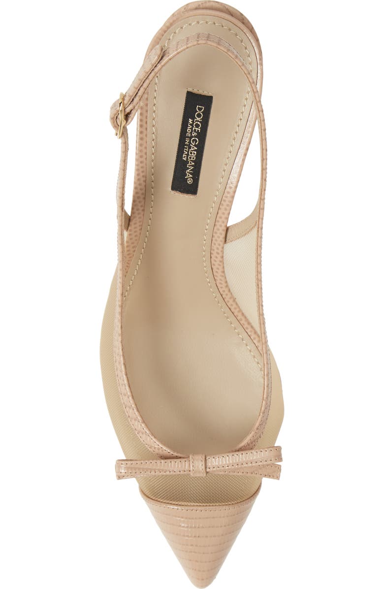 Dolce&Gabbana Retina Bow Slingback Pump, Alternate, color,