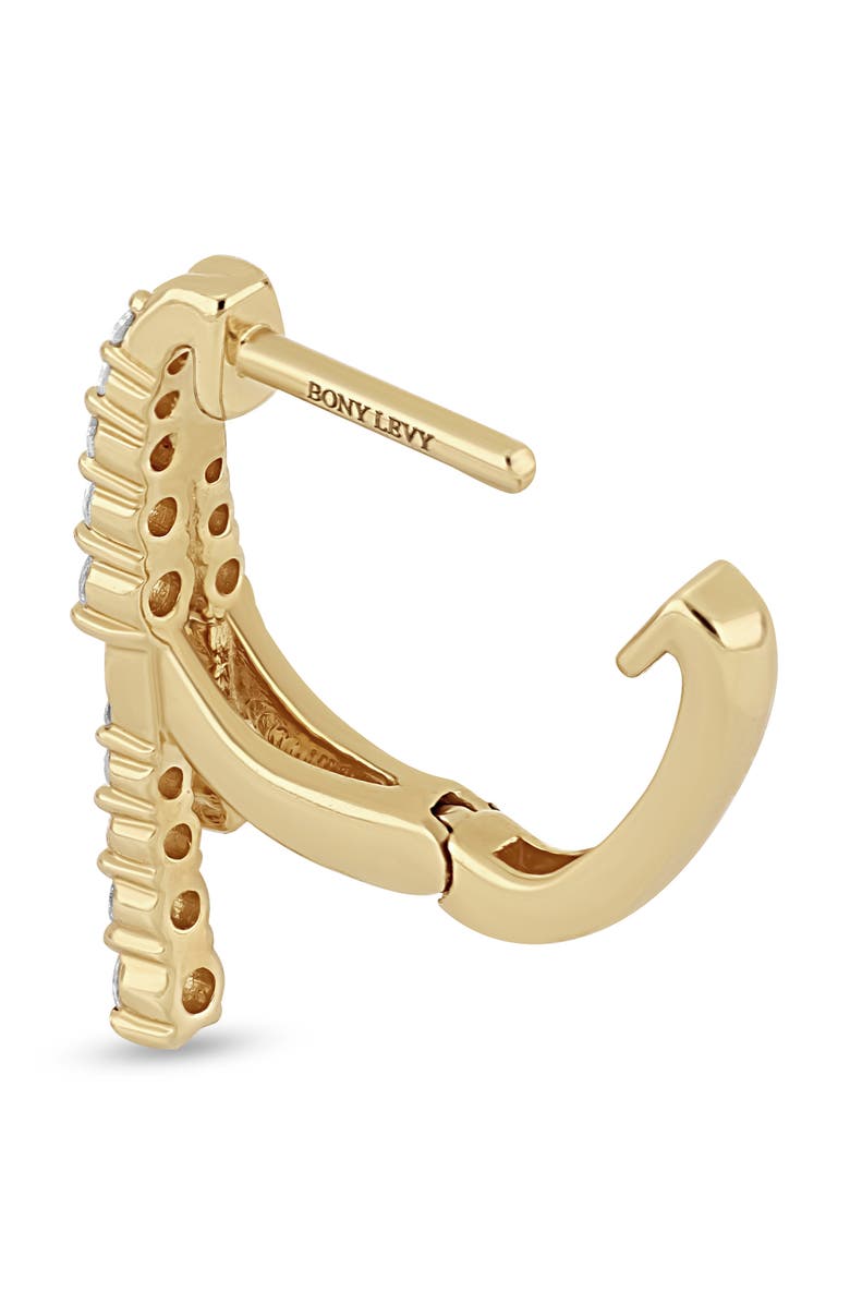 Bony Levy Audrey Diamond Pavé Hoop Earrings, Alternate, color, 18K Gold