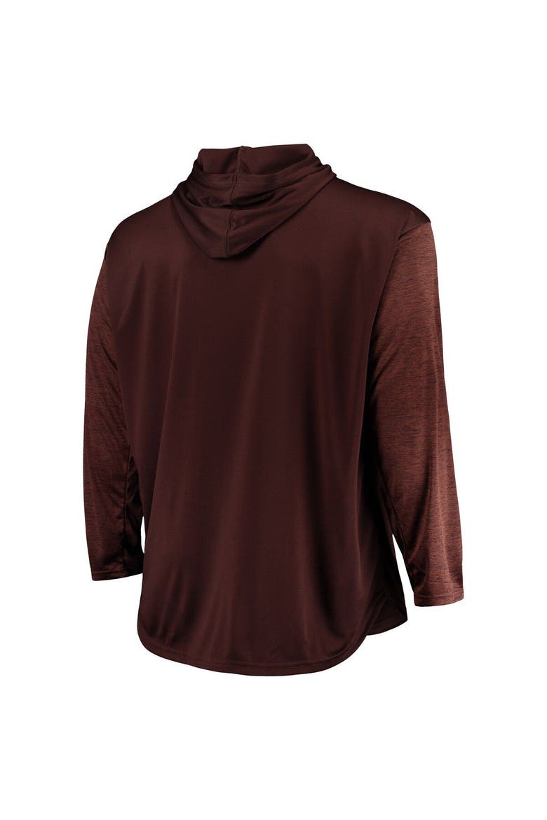 Men's Brown San Diego Padres Big & Tall Wordmark Club Pullover Hoodie, Alternate, color, Brown