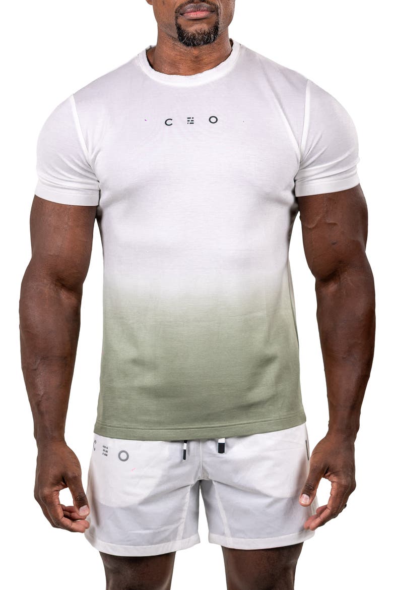 Marthyr Dip-Dyed T-Shirt, Main, color, WHITE
