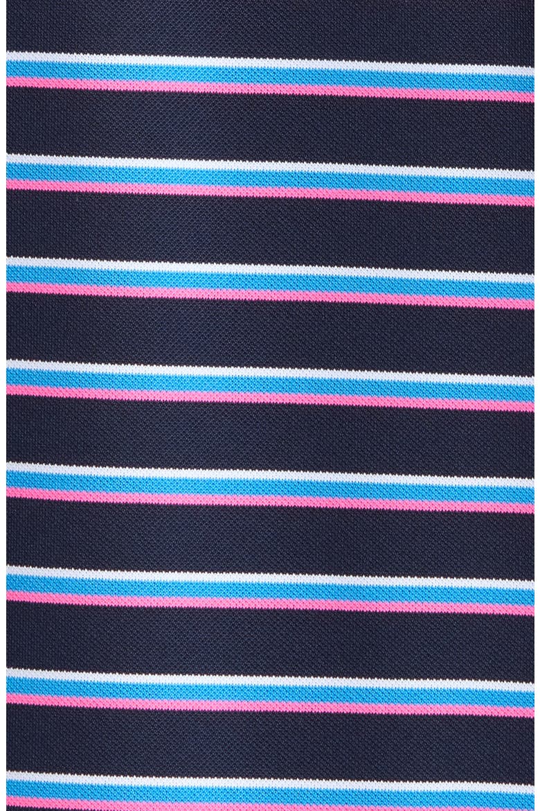 Striped Performance Long Sleeve Polo, Alternate, color, TWILIGHT