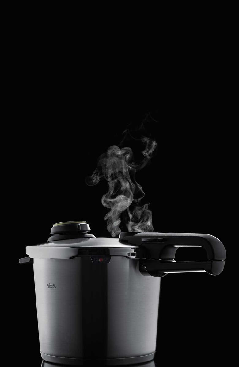 Fissler Vitavit Premium Pressure Cooker and Skillet Set with Steamer Insert and Tripod, Alternate, color, Stainless Steel