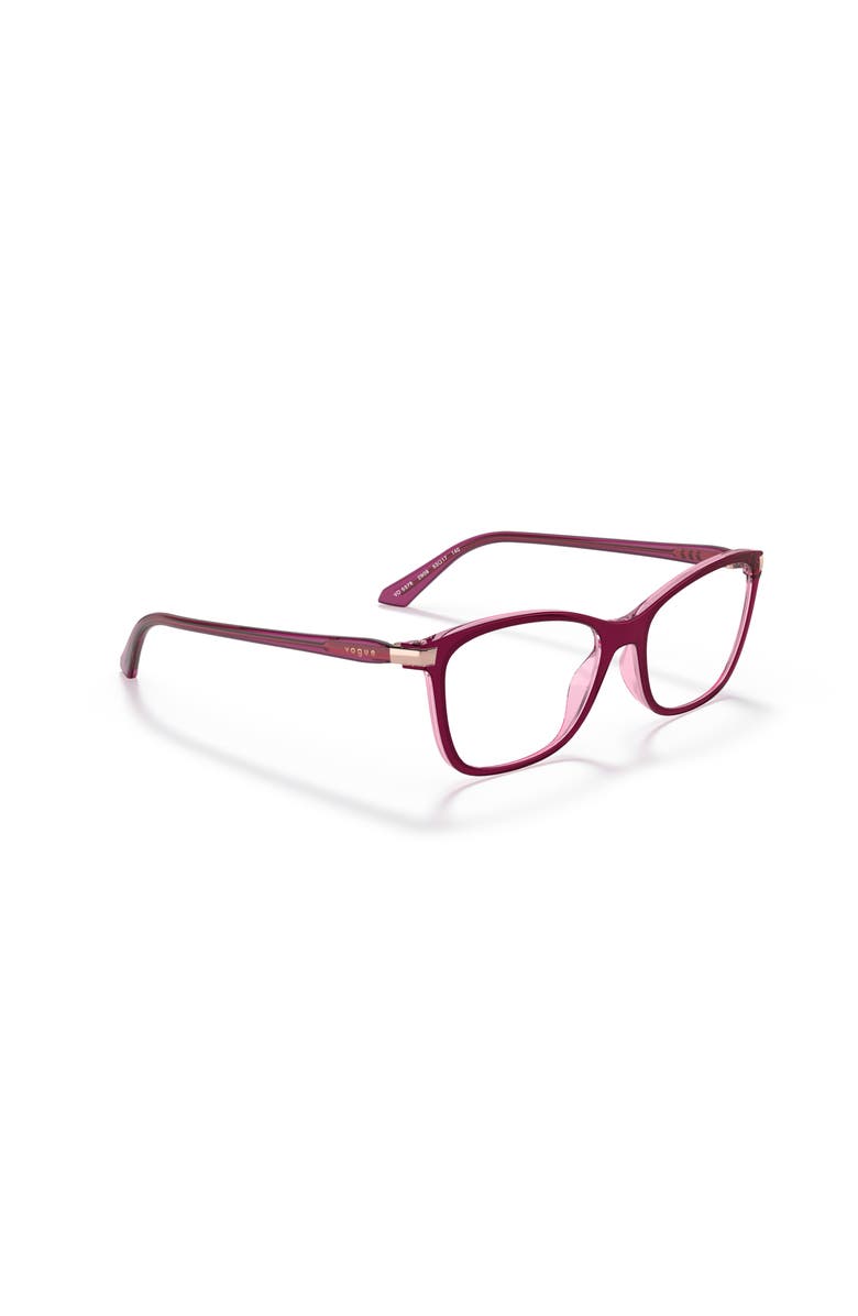 Vogue Eyewear 53mm Rectangle optical glasses, Alternate, color, Violet