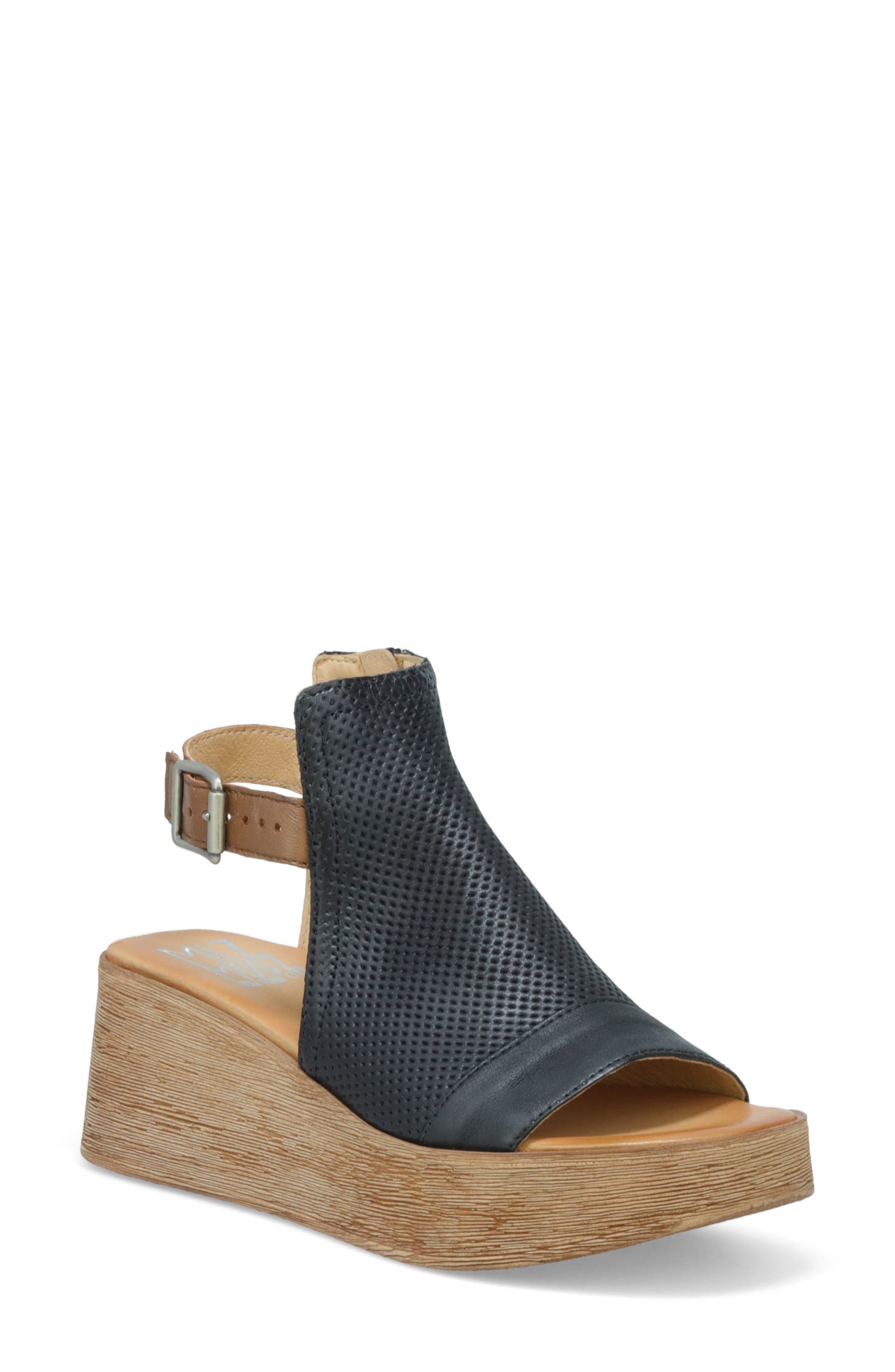 Miz Mooz Giselle Platform Wedge Sandal, Main, color, 