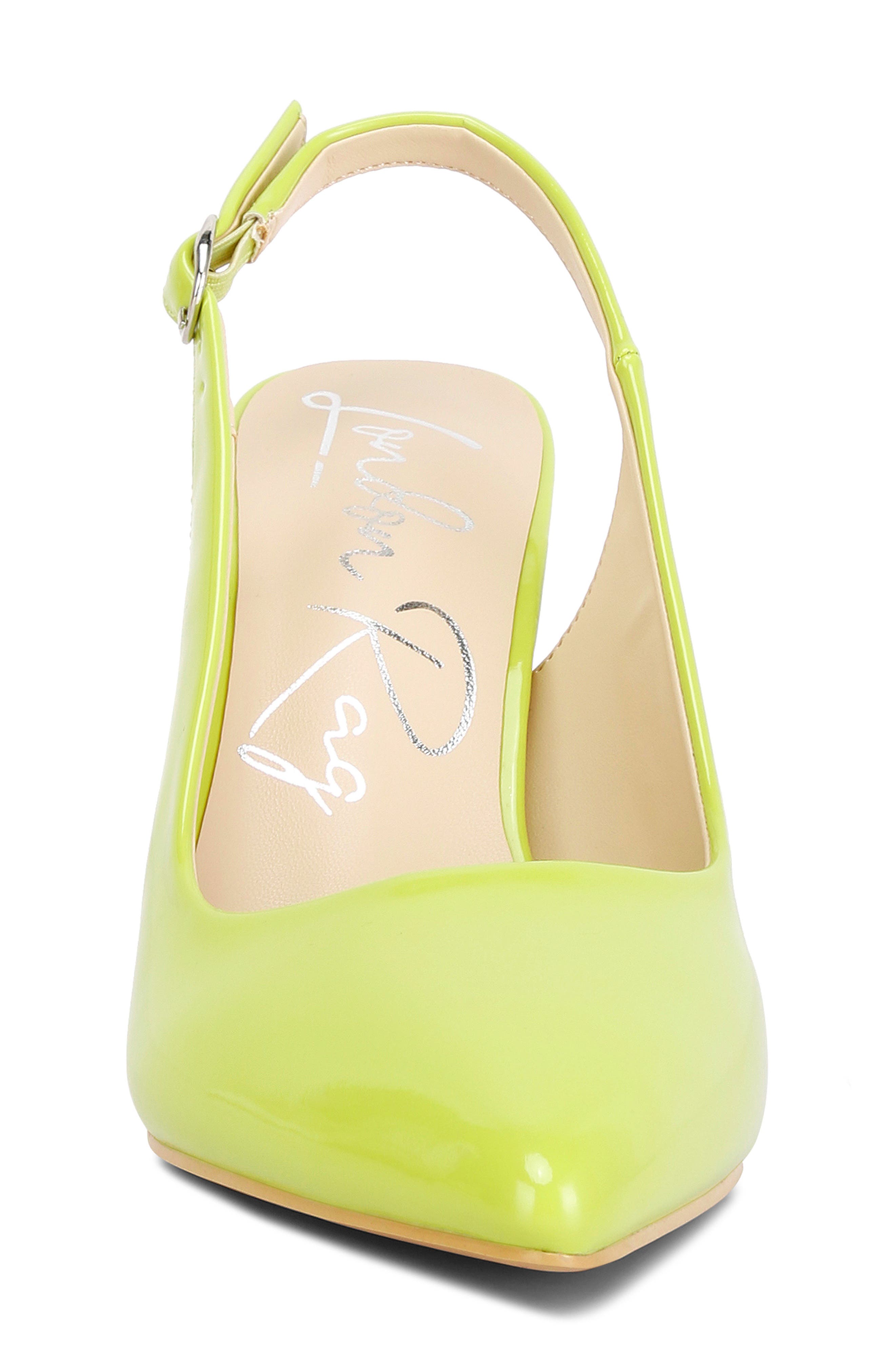 LONDON RAG Dalaney Slingback Pump, Alternate, color, Lime