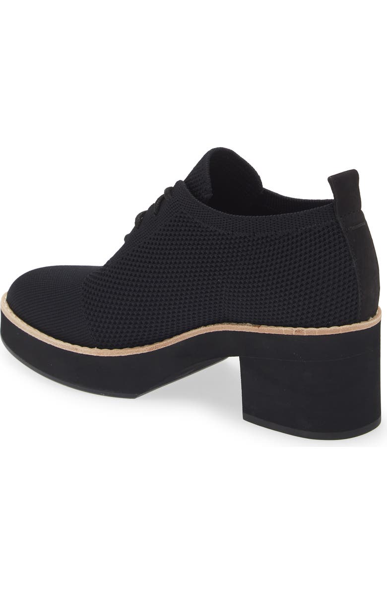 Eileen Fisher Jemma Lace-Up Platform Stretch Knit Bootie, Alternate, color,