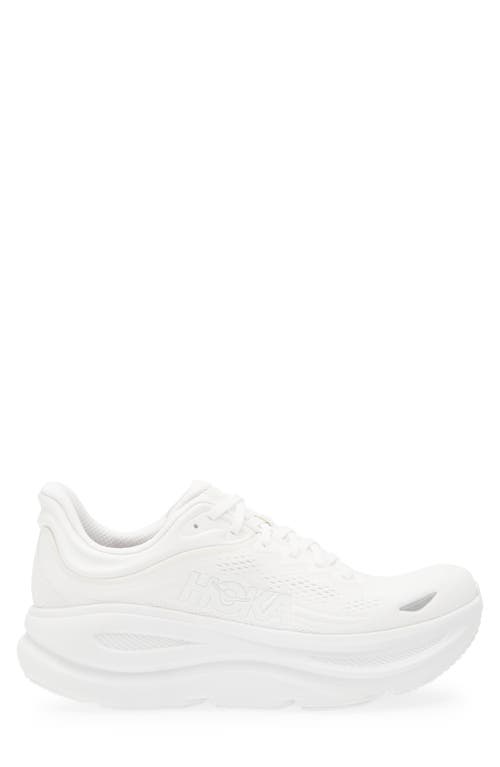 Hoka M Bondi 9 Synthetic Fabric Sneakers In White