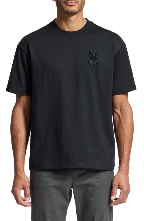 Psycho Bunny Eldorado Relaxed Heavyweight T-Shirt in Black 