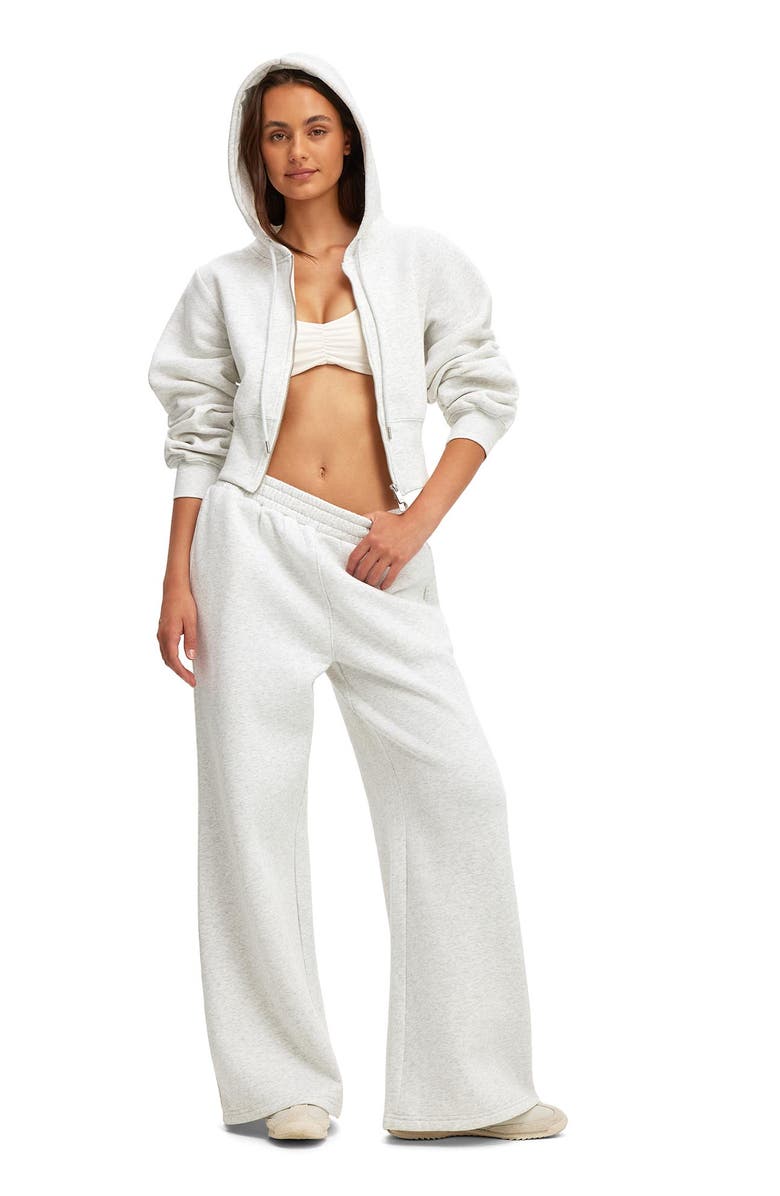 COTTON ON BODY Women's Active Ultra Soft Scrunch Front Strappy Crop, Alternate, color, Coconut Milk